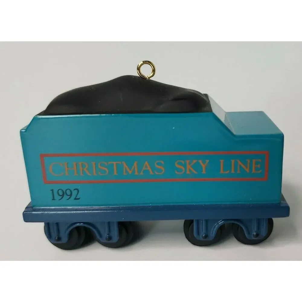 1992 Hallmark Christmas Sky Line‎ Coal Car Ornament U26